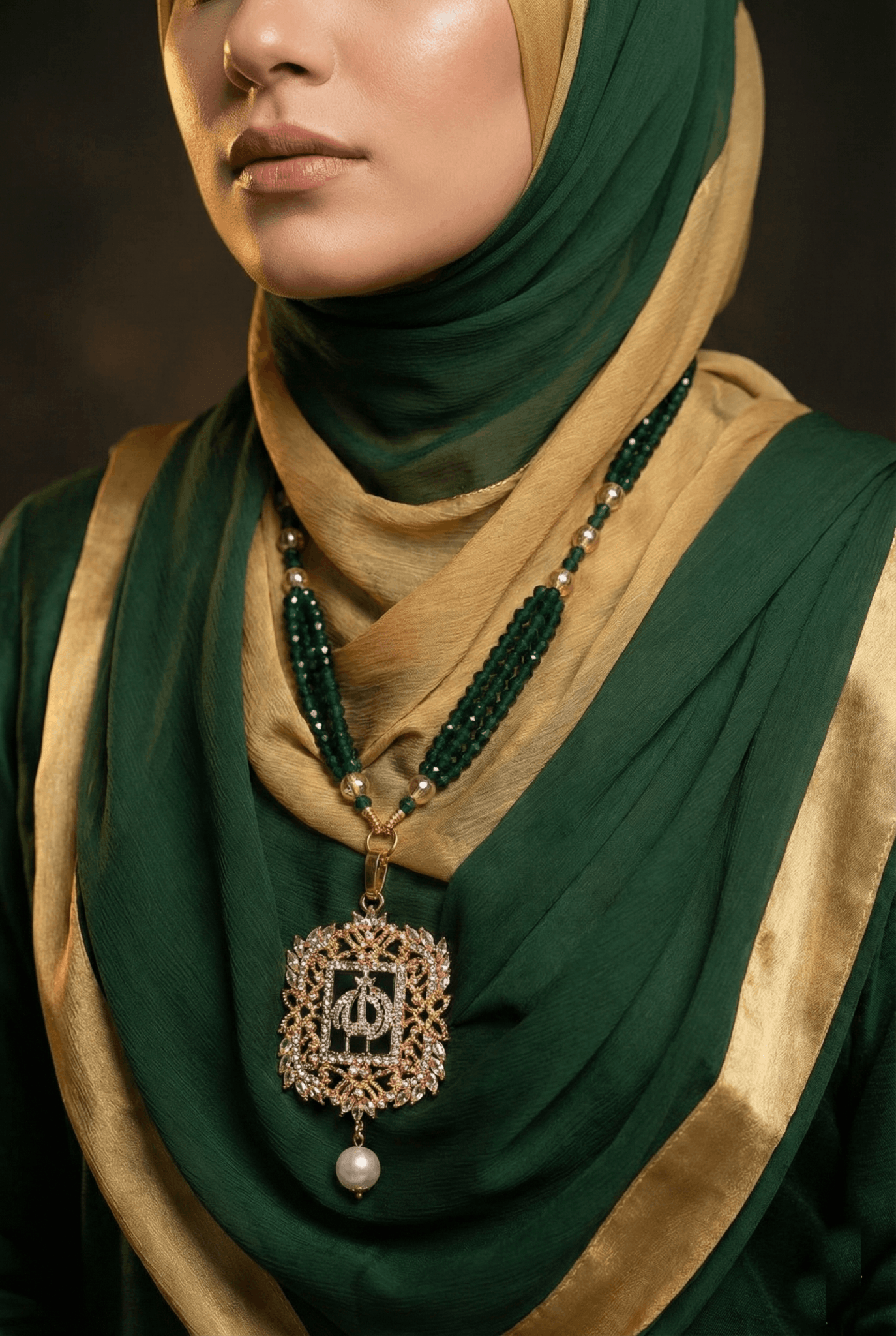 Turkish Islamic Pendant With Beautiful Mala