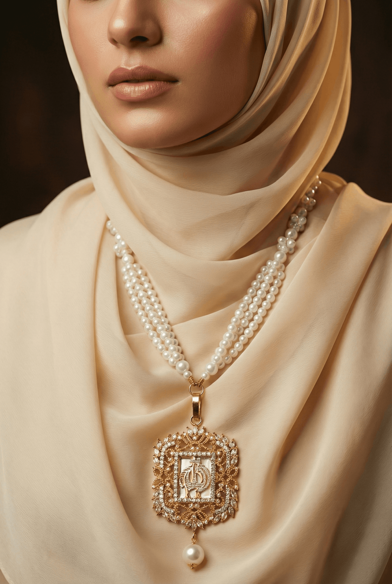 Turkish Islamic Pendant With Beautiful Mala