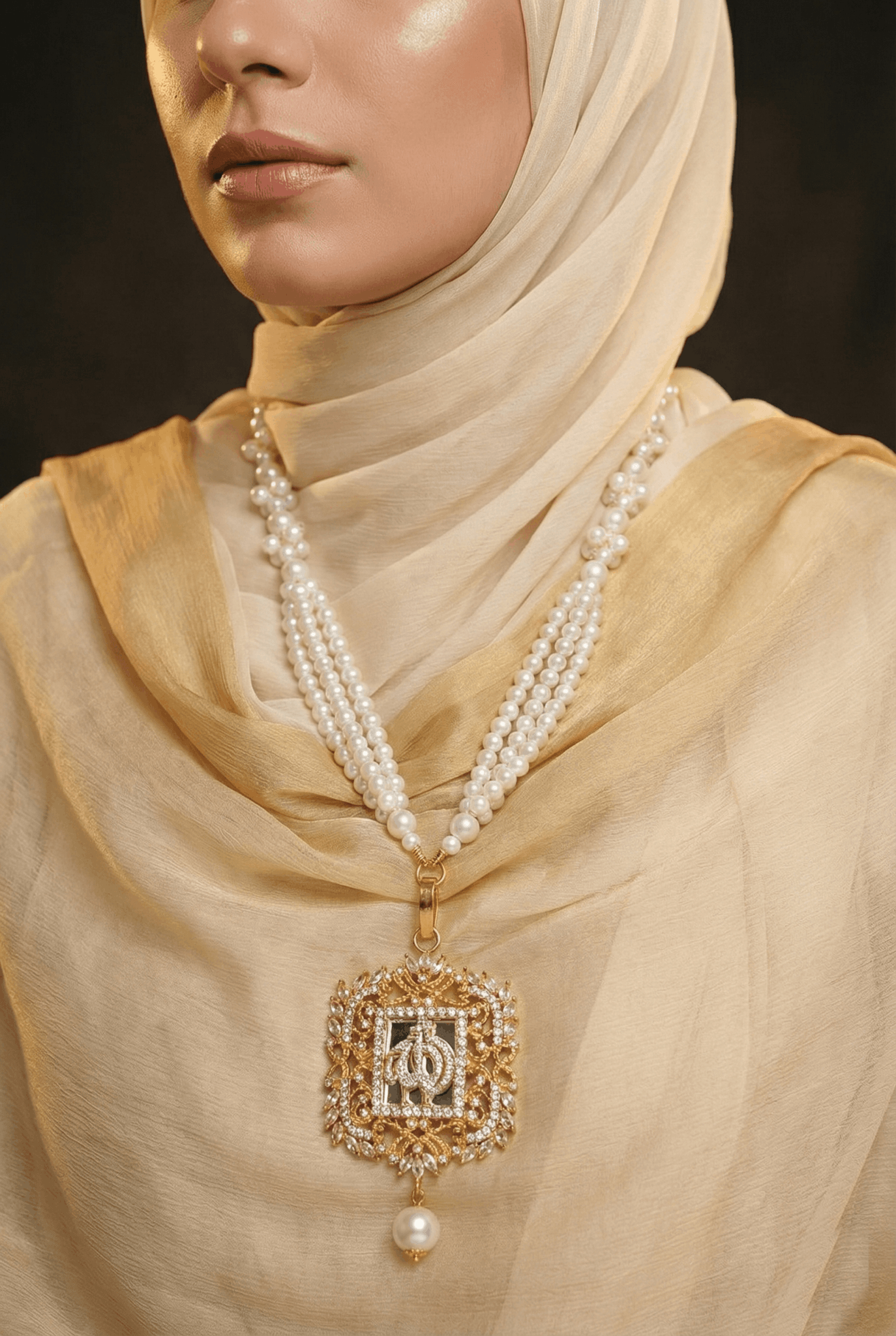 Turkish Islamic Pendant With Beautiful Mala