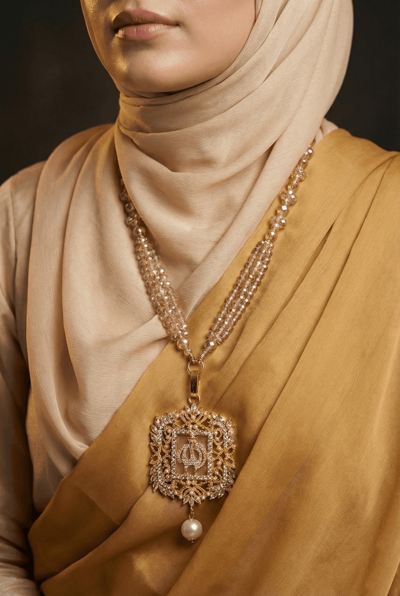 Turkish Islamic Pendant With Beautiful Mala