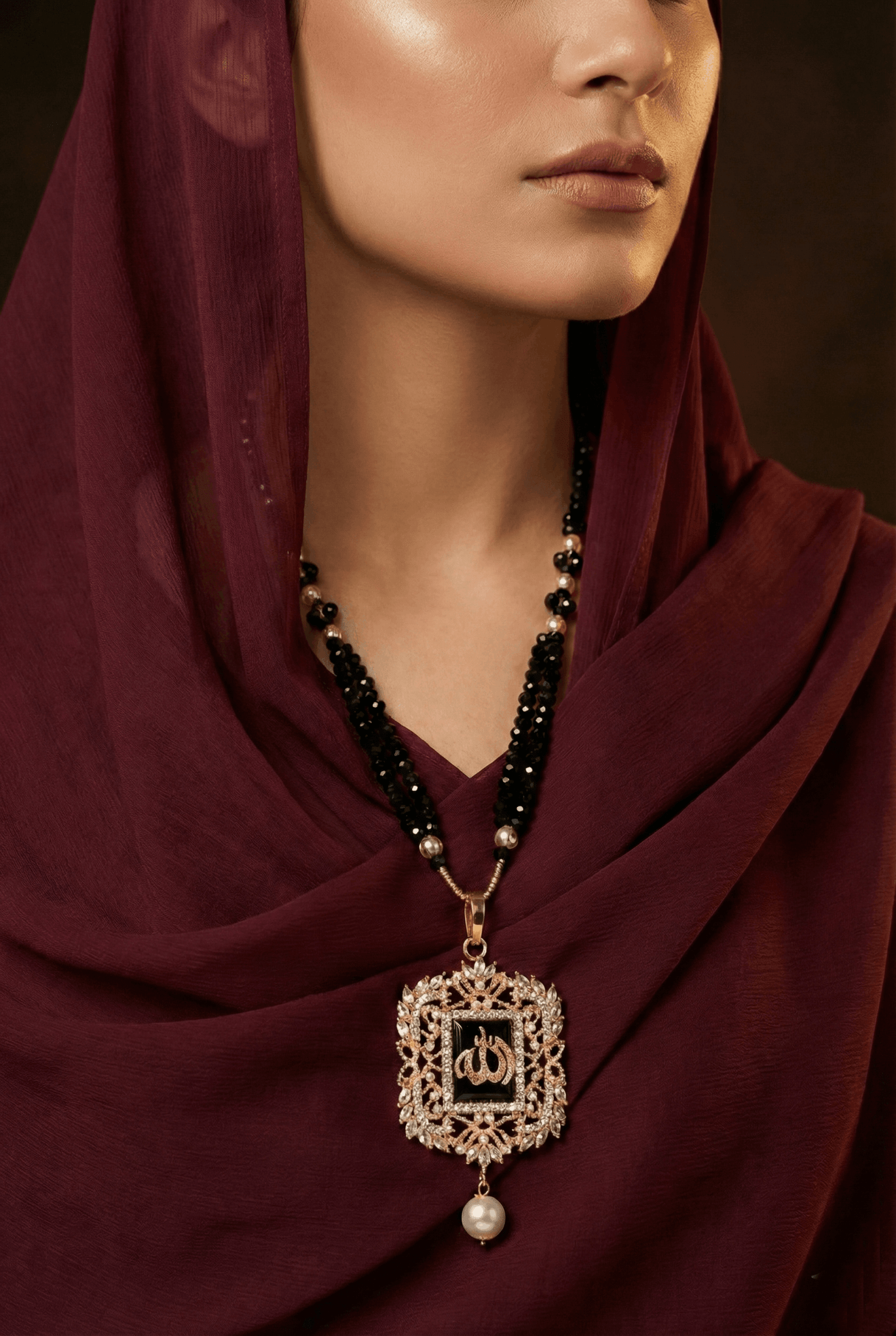 Turkish Islamic Pendant With Beautiful Mala