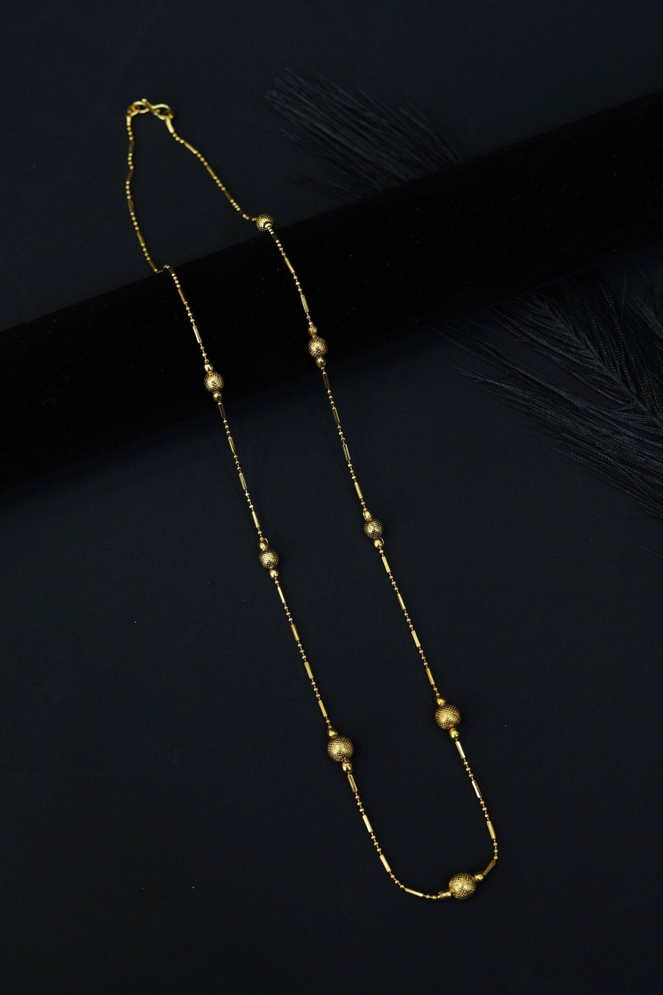 Vintage Glow Gold Ball Chain